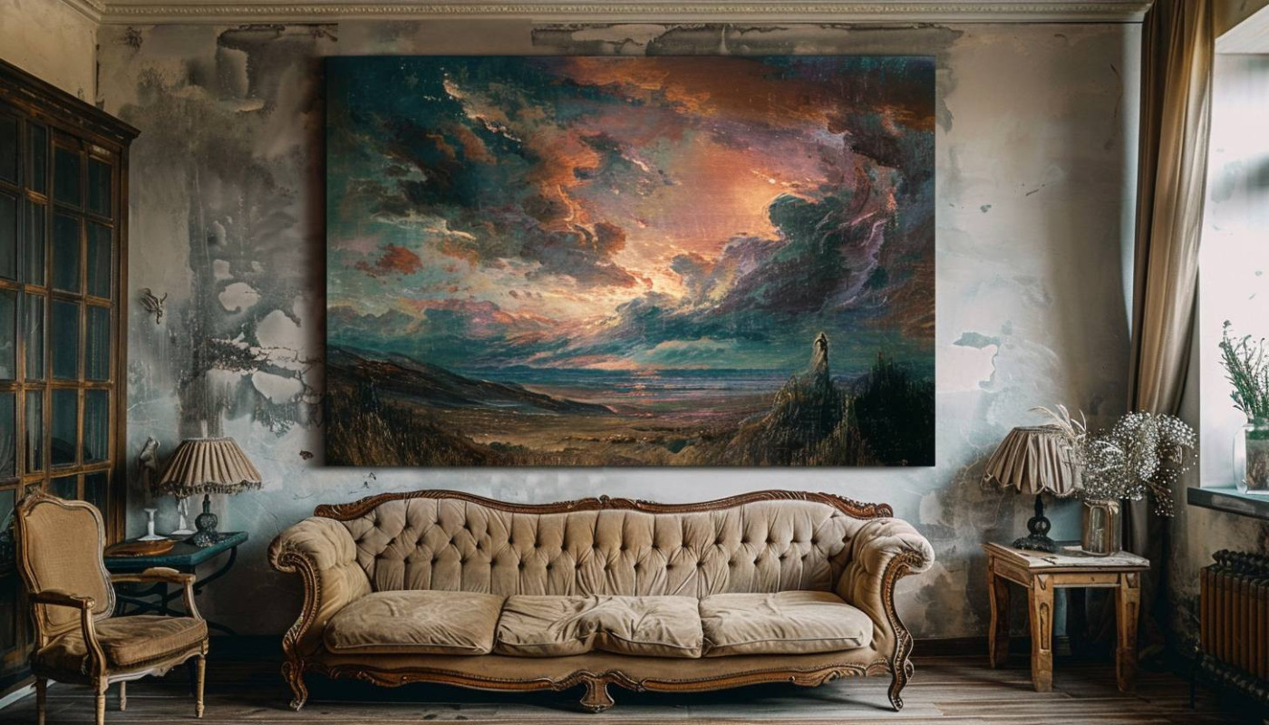 Exploration de l'impact émotionnel des peintures romantiques dans la déco intérieure